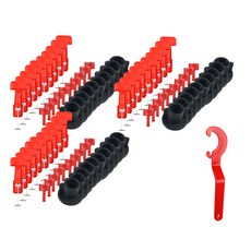 居家裝飾可重複使用圓形磁磚水平夾 0.9mm, 50個