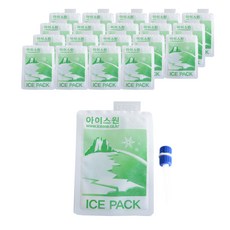 ICEONE 無紡布冰袋 12*17cm 20入+注入器, 1套