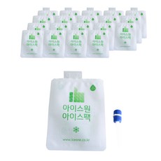 ICEONE 冰袋 16*24 cm 20入+注入吸管, 1套