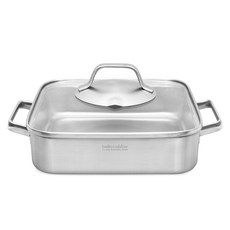 Bellacuzzin 三重不銹鋼方鍋火鍋, 單色, 24*24cm