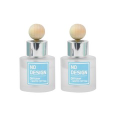 NODESIGN 車用擴香瓶 50ml, 2個, 白棉