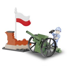COBI 小軍 75 毫米野戰槍 1897 2979 樂高兼容積木, 混色