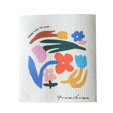 올하이 프린팅 디자인 행주 21 평화 화환, 1개