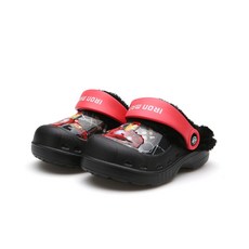 whever Kids Iron Man 毛皮涼鞋 WV20122 BK-BLACK
