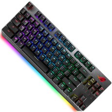 ASUS 華碩 ROG STRIX SCOPE NX TKL電競鍵盤 茶軸款, 黑色, 90MP01N7-BKUA00, 無數字鍵盤