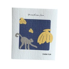 All High 印花設計抹布 28 小猴子, 1個, 1入