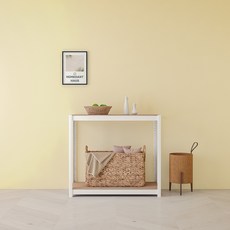 홈던트하우스 업그레이드형 무볼트 철제 선반, 화이트, 2단