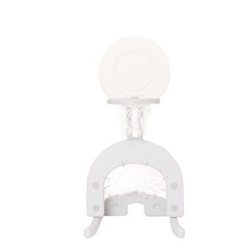 MomnLittle 足球籃球高爾夫球框, 白色米色