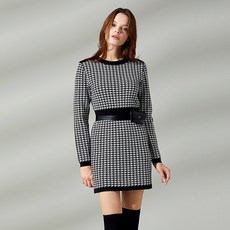 女款針織基本款兩件式套裝 HALEY HF-TD1323BK01