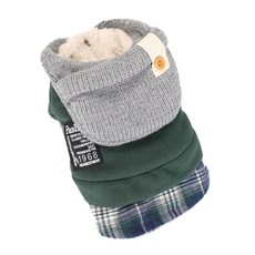 Story House寵物狗狗針織帽連帽T, 綠色