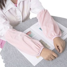 찐노마진몰 天鵝絨工作袖套 3件組, 06 粉紅色