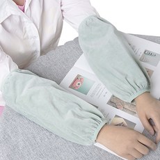 찐노마진몰 天鵝絨工作袖套 3件組, 07 綠色