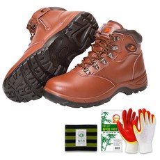 PRO WORLD CUP 工作靴 PROW-110N+腿套+塗層手套, 1套