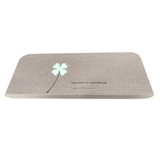 무접착 미끄럼방지 매트 ㄱ자형 클로버, 11 핑크, 1개
