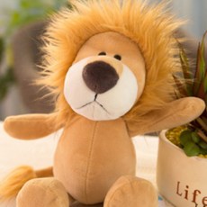 해솔 동물에 왕국 애착 인형, 사자 베이지, 사자대