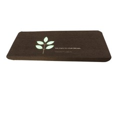 무접착 미끄럼방지 매트 ㄱ자형 클로버, 05 갈색, 1개