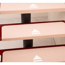 무접착 미끄럼방지 매트 ㄱ자형 화살표, 22 핑크, 1개