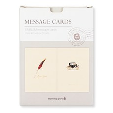 morning glory 徽章卡片包 12入, 混色, 1個