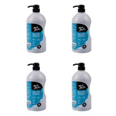 Mont Marte 蒙瑪特 壓克力顏料 銀色 4入, 1L, 1 種顏色