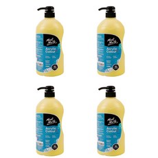 Mont Marte 蒙瑪特 生活研討會丙烯酸吐檸檬黃4p, 1 種顏色, 1L