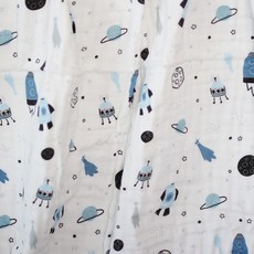 Spazio.l 平紋細布6層棉紗毯, 太空款