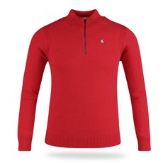 KIM YOUNG JOO SPORTS 男士 Lux Golf 防風半拉鍊針織衫 LB1W803