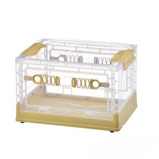 透明生活收納箱 380*285*235mm, 1個, 黃色的