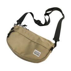 簡約休閒斜背包, 淺褐色的