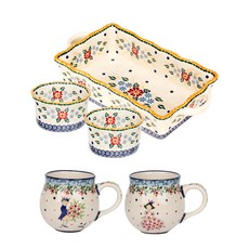 PAWIE 印花家庭餐具 5件組, 混色, 莉迪亞籃子 + 球 2p + 宮殿馬克杯 2p