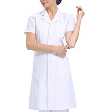 女款美國醫生藥師短袖長袍