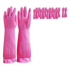 e.Life 橡膠手套 XL號, 粉色, 10組, 特大(XL) 以上