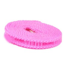 JRU 露營用曬衣繩 3m, 粉紅色, 1個