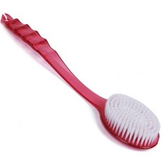 快速家務 沐浴長柄身體刷, 01 紅色, 1個, 1入