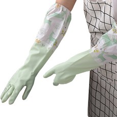 Life Lab 長型橡膠手套, 綠色, 3套