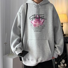 타니 프린팅 기모 후드티 C타입