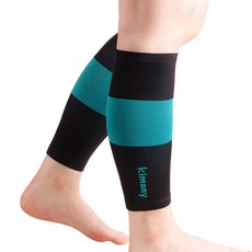 KIMONY 小腿保護套, 2入, 藍綠色