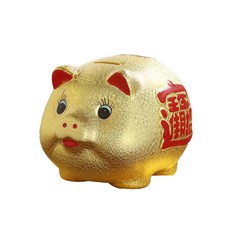 Darumi 黃金豬撲滿 03 20cm, 單一顏色, 1個