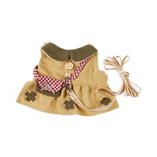 小動物款迷你包吊帶連身裙套裝 L號, 淺褐色的, 1套