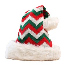 毛茸茸聖誕派對緹花針織聖誕老人帽, 顏色混合, 1個