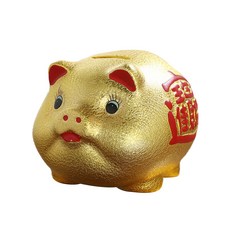 Darumi 黃金豬公撲滿 02 16cm, 單一顏色, 1個