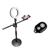 로건 수직 촬영 거치대 + 블루투스 리모컨 + 링 라이트 16cm, 1개