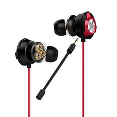 SOUND PANDA 三驅動單元電競耳機 + Y型轉接線, 紅色, SPE-G9 Plus