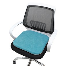 DAEHAN 商城 便攜式3段溫控遙控USB單人溫熱發熱坐墊 DH-HEAT, 素色天藍色, 40 x 40 cm