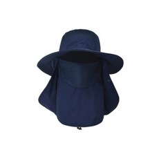 3가지 기능의 낚시 양봉 방충 모자 사파리 형 C-02, 네이비