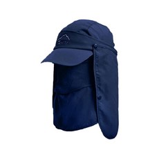 3功能釣魚養蜂帽遮陽帽C-03型, 深藍色