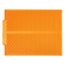 BSUP 防滑可折疊矽膠瀝水隔熱墊, 01 橙色