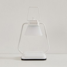 計時方形迷你融蠟燈, 白色