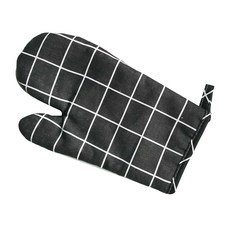 印花隔熱手套, 05黑色, 4個