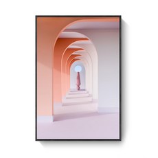 Miniple 室內裝飾帆布畫框畫作 NO 1 B, 黑色