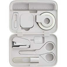 PLUS 普樂士 文具9件組 TD-001, 灰色的, 1套